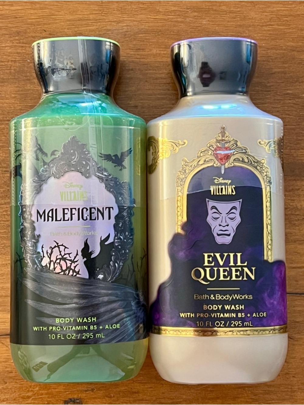 Disney Villains Collection Set of 2 Body Washes: Maleficent and Evil Queen
